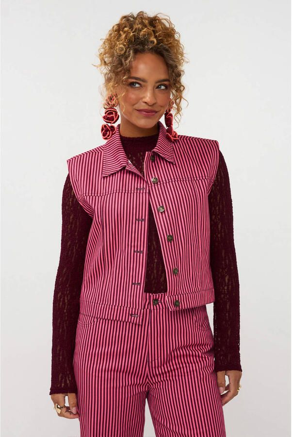 YDENCE Dames Blazers Gilet Marit Roze - Foto 5
