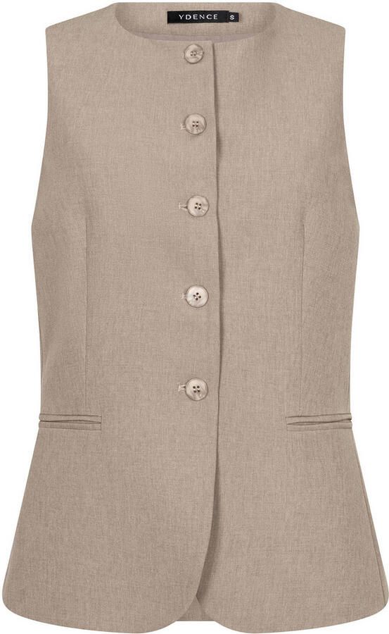 YDENCE Dames Blazers Gilet Mellie Beige - Foto 5