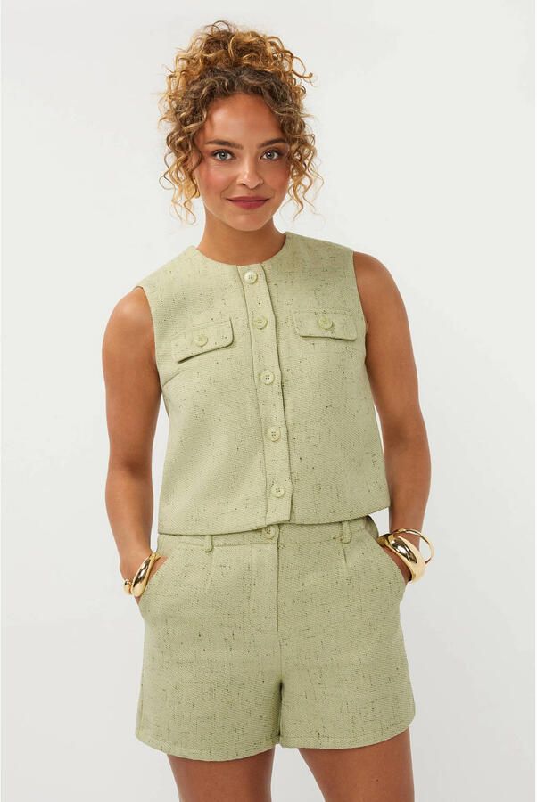 Ydence gilet lichtgroen