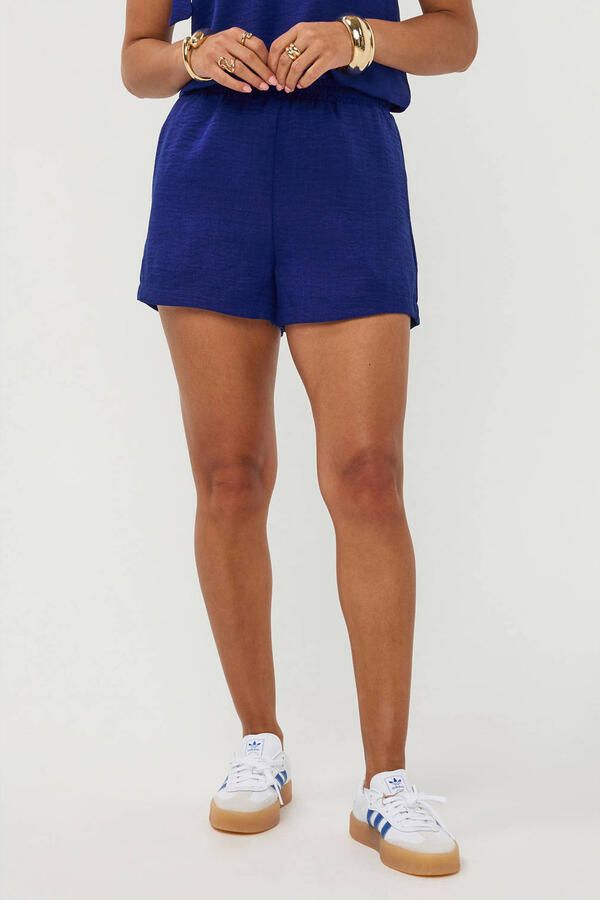 Ydence high waist regular fit casual short blauw
