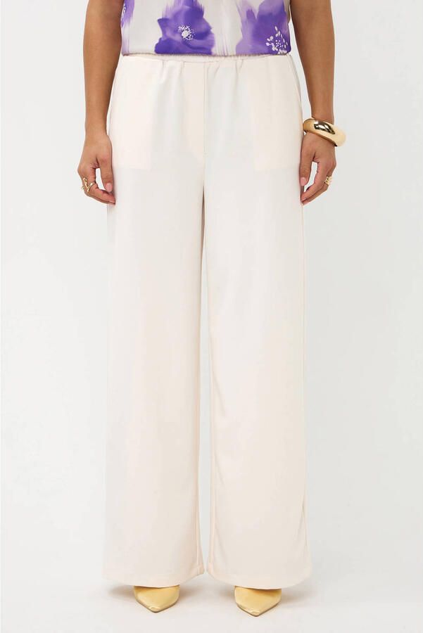 YDENCE Dames Broeken Pants Yade Tall Ecru - Foto 5