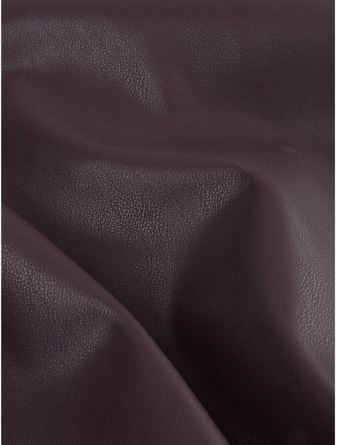 Ydence imitatieleren wide leg broek aubergine - Foto 2