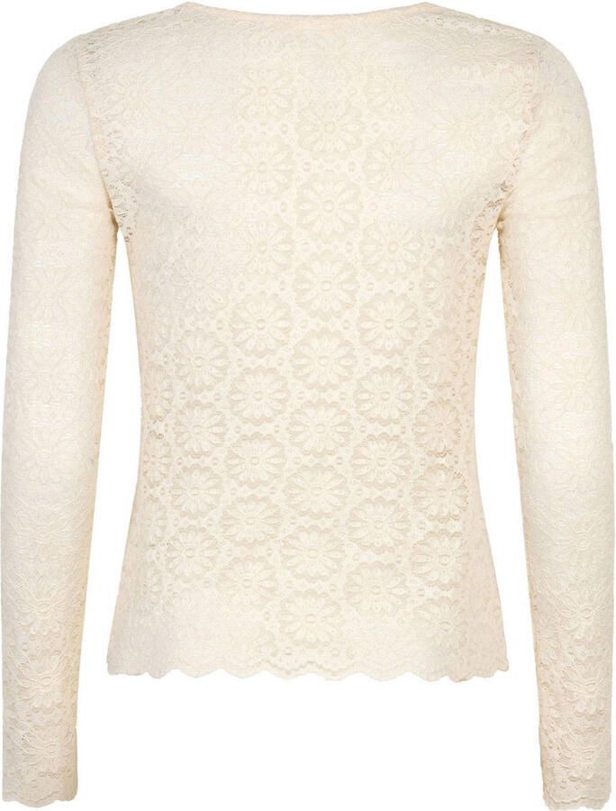 YDENCE Dames Tops & T-shirts Top Loiza Ecru - Foto 5