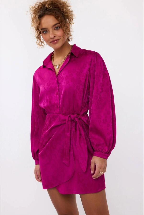 YDENCE Dames Jurken Dress Fia Paars - Foto 5