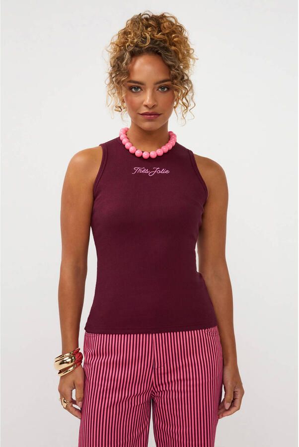 YDENCE Dames Tops & T-shirts Top Très Jolie Bordeaux - Foto 5