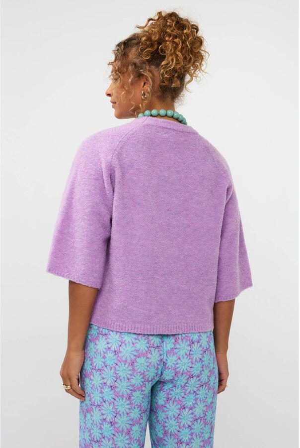 Ydence pullover lila fijn gebreid - Foto 2