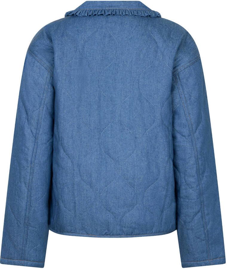 Ydence spijkerjas quilted medium blue denim
