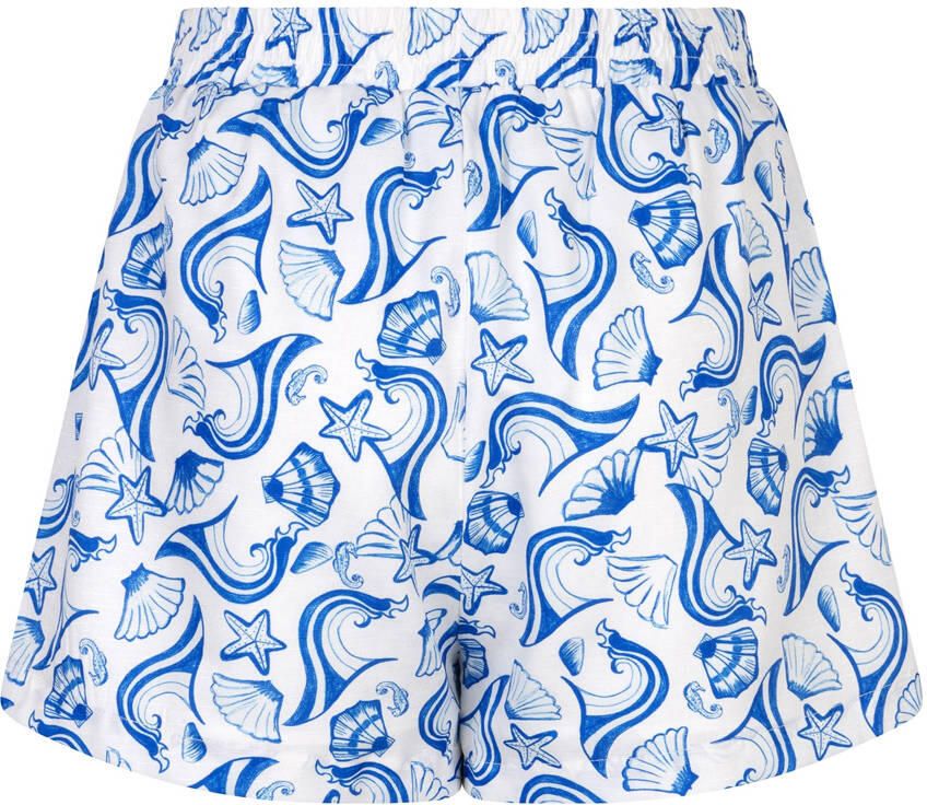 Ydence straight high waist casual short blauw