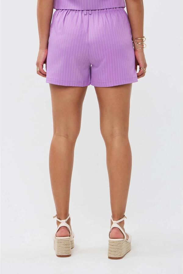 Ydence straight high waist casual short lila