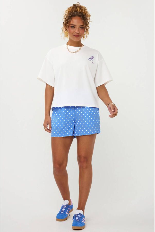 Ydence T-shirt met backprint wit - Foto 3
