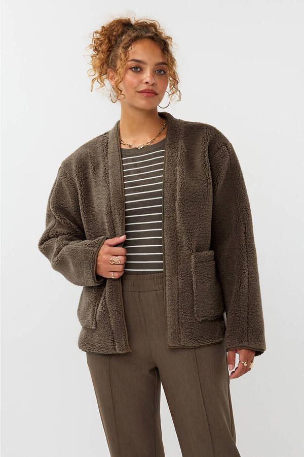 YDENCE Dames Jassen Jacket Sally Bruin - Foto 6