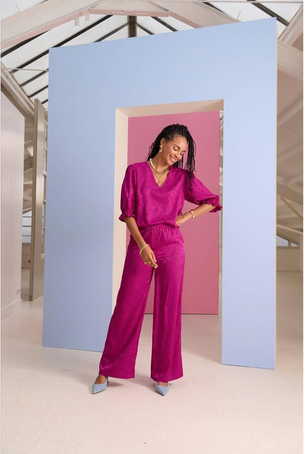 YDENCE Dames Blouses Top Romilly Fuchsia - Foto 2