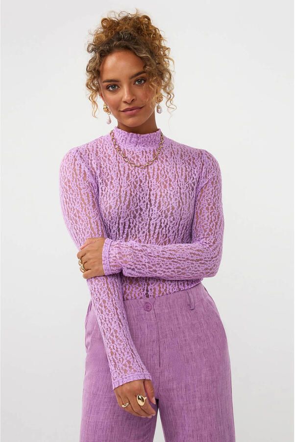 YDENCE Dames Tops & T-shirts Top Roberta Lila - Foto 5