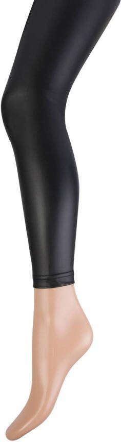 Yellow Moon imitatieleren legging zwart Meisjes Imitatieleer Effen 170 176