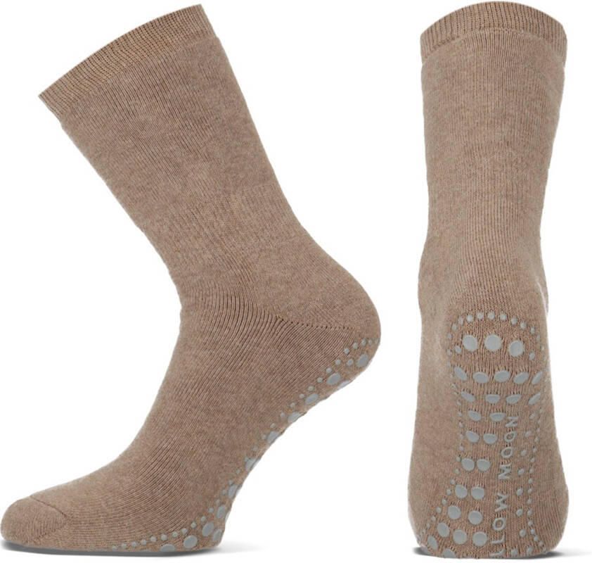 Yellow Moon Huissokken beige