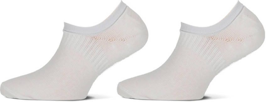 Yellow Moon invisible sneaker sokken wit (set van 2)