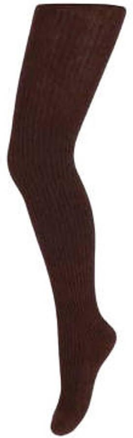 Yellow Moon katoenen maillot donkerbruin Effen maat 122-128
