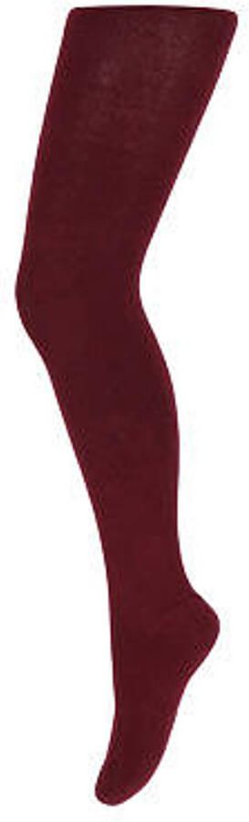 Yellow Moon katoenen maillot donkerrood Effen maat 110-116