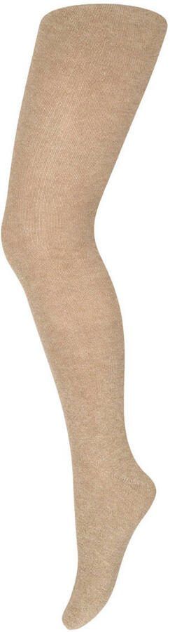 Yellow Moon maillot beige Panty Meisjes Katoen Effen maat 110-116 glitter