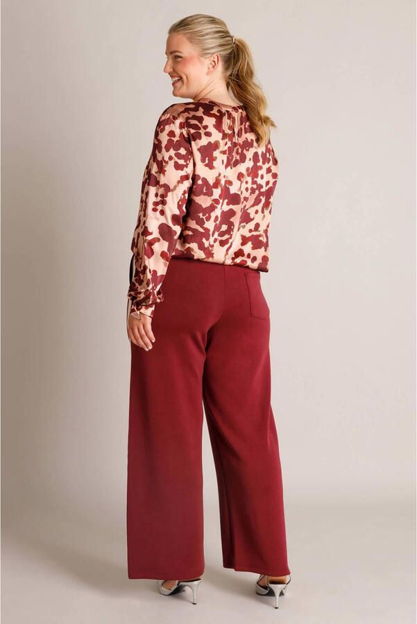 Yest Curve blouse Plus Size met print rood - Foto 3