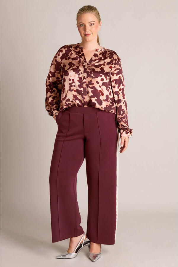 Yest Curve blouse Plus Size met print rood - Foto 3