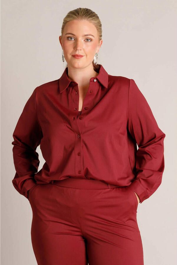 Yest Curve blouse Plus Size rood