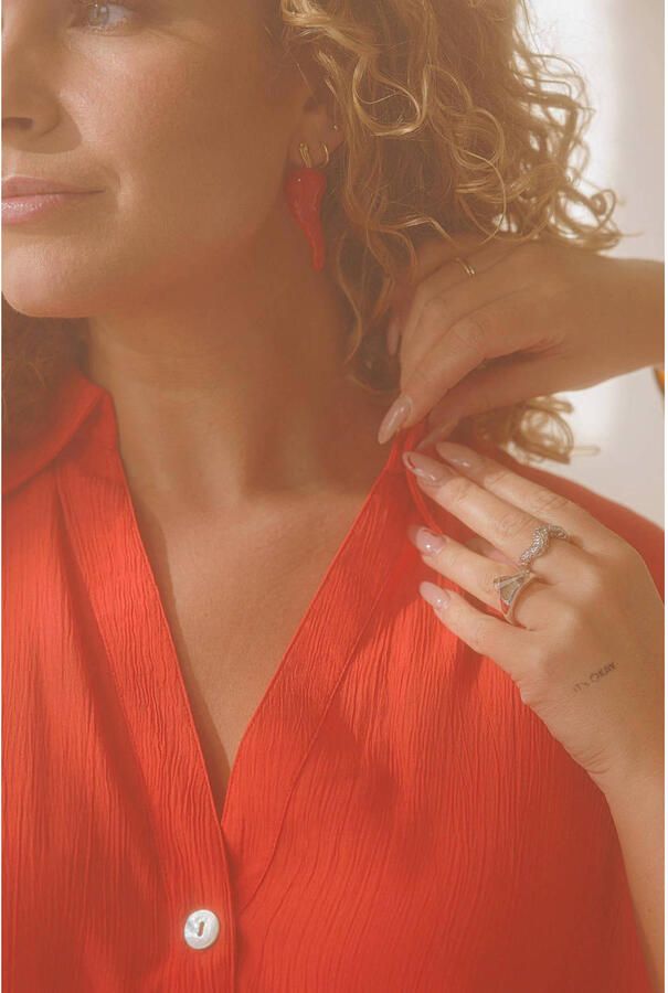 Yest Curve blouse rood - Foto 2