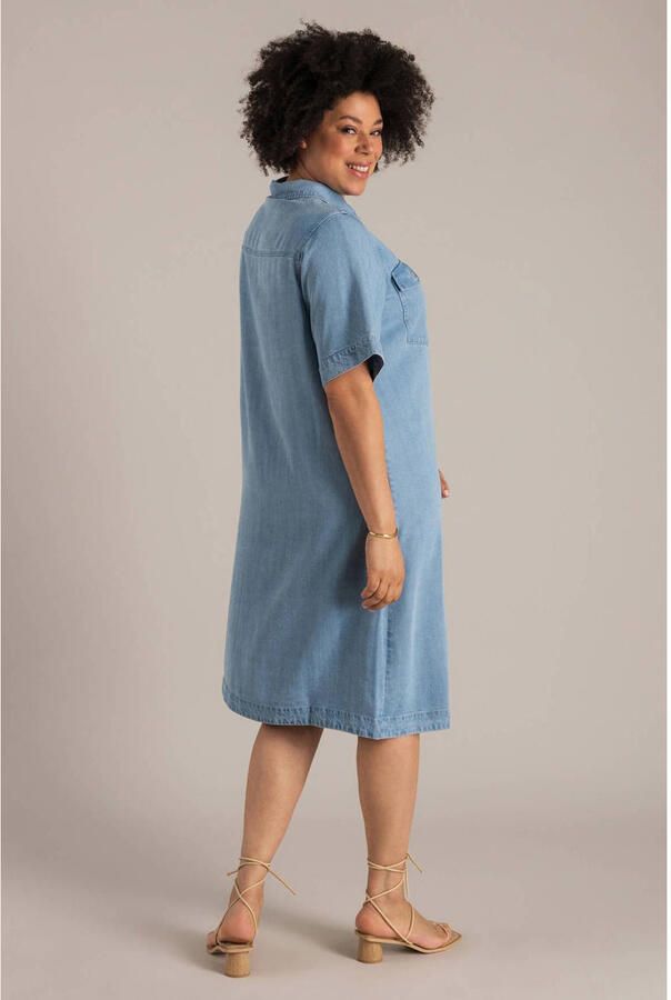 Yest Curve blousejurk light blue denim - Foto 2