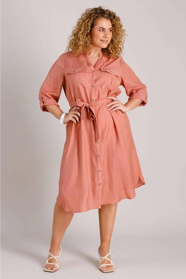 Yest Curve blousejurk zalm
