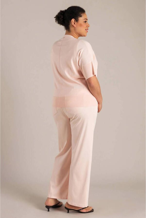 Yest Curve bootcut high waist broek lichtroze - Foto 2