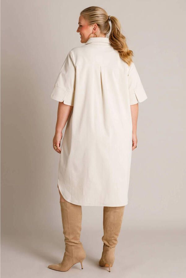 Yest Curve corduroy blousejurk Plus Size beige - Foto 3