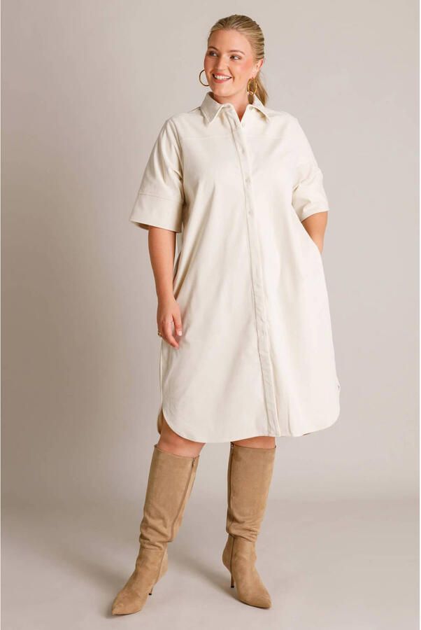 Yest Curve corduroy blousejurk Plus Size beige - Foto 2