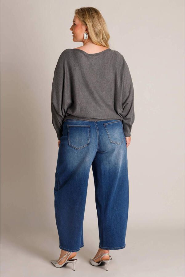 Yest Curve gebreide trui Plus Size grijs - Foto 2