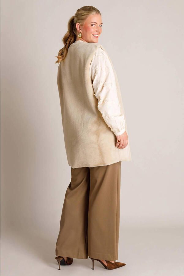 Yest Curve gilet Plus Size beige - Foto 2