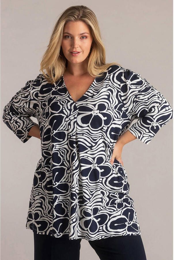 Yest Curve jersey tuniek donkerblauw