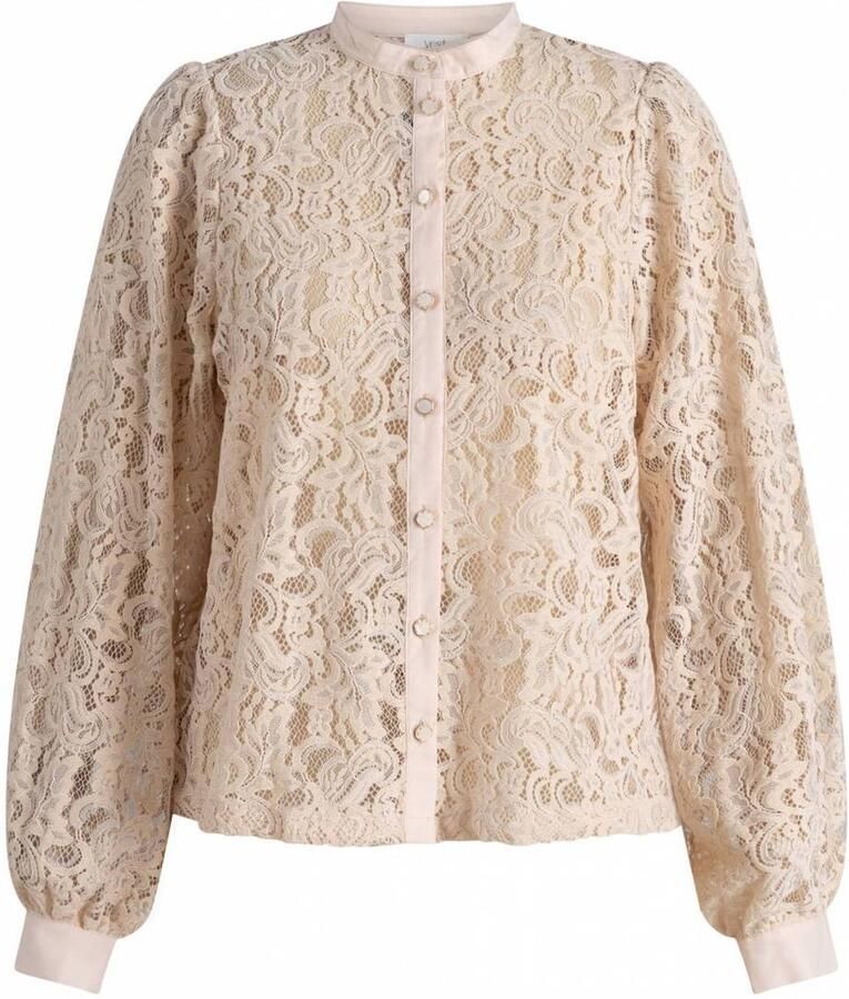 Yest Curve Plus Size blouse beige