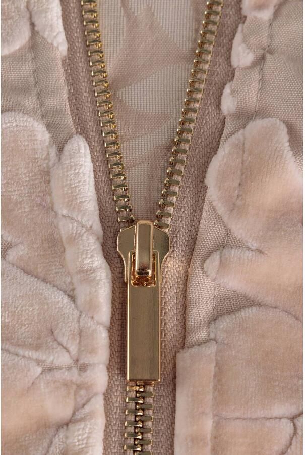 Yest Curve Plus Size bomberjack met print beige - Foto 2