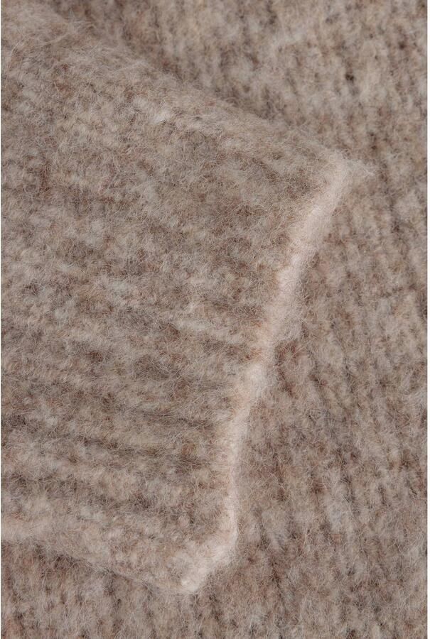 Yest Curve Plus Size gebreide trui met wol beige - Foto 2