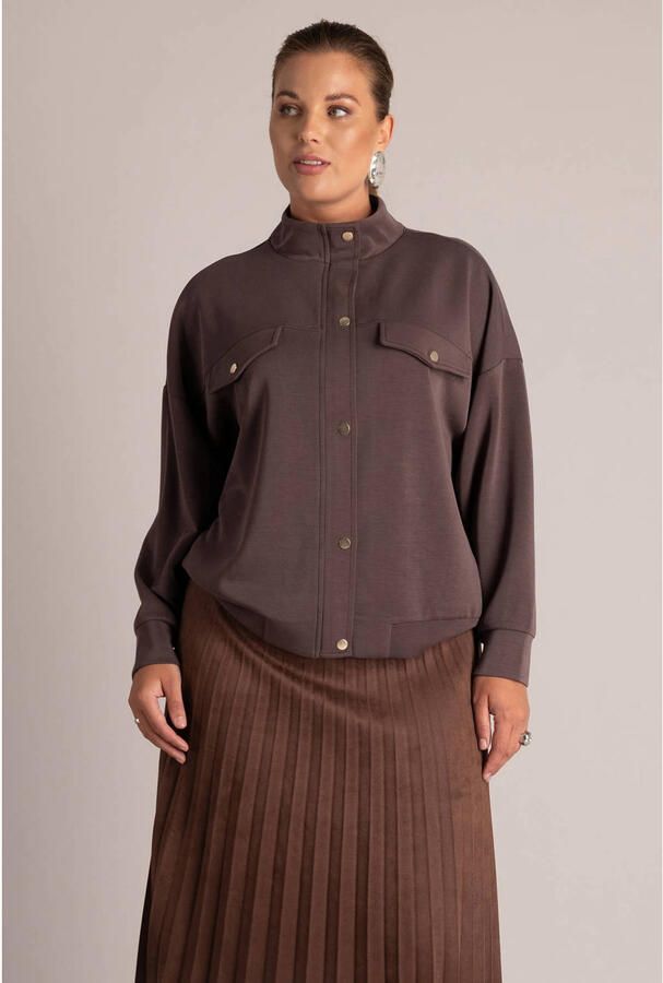 Yest Curve Plus Size jas bruin