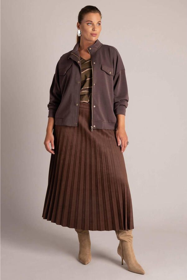Yest Curve Plus Size jas bruin - Foto 2