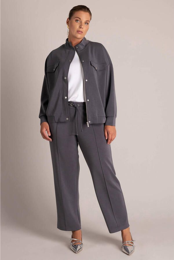 Yest Curve Plus Size jas grijs - Foto 2