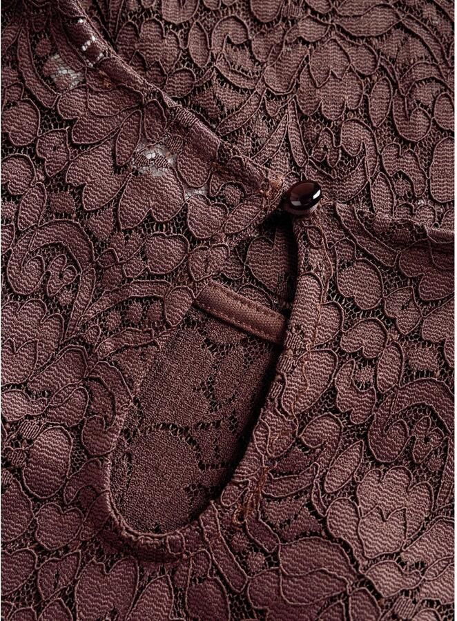 Yest Curve Plus Size kanten top bruin - Foto 2