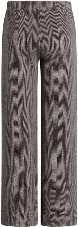 Yest Curve Plus Size straight leg broek zwart taupe - Foto 3