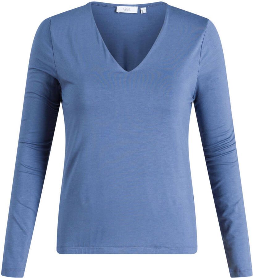 Yest Curve Plus Size top blauw