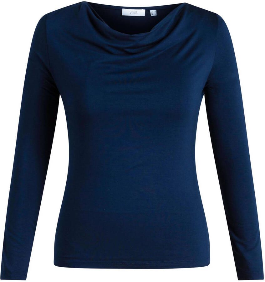 Yest Curve Plus Size top donkerblauw