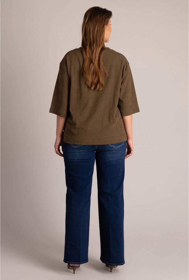 Yest Curve Plus Size top olijfgroen - Foto 3