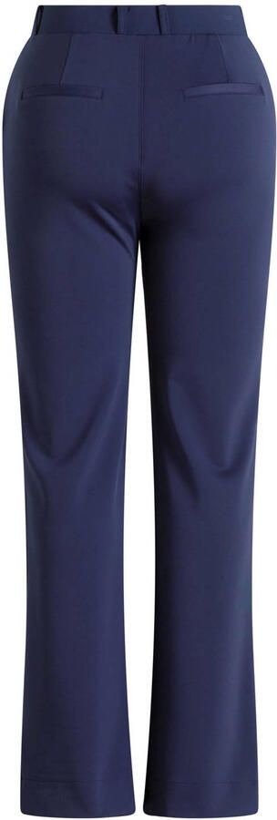 Yest Curve Plus Size travelstof flared broek donkerblauw - Foto 3