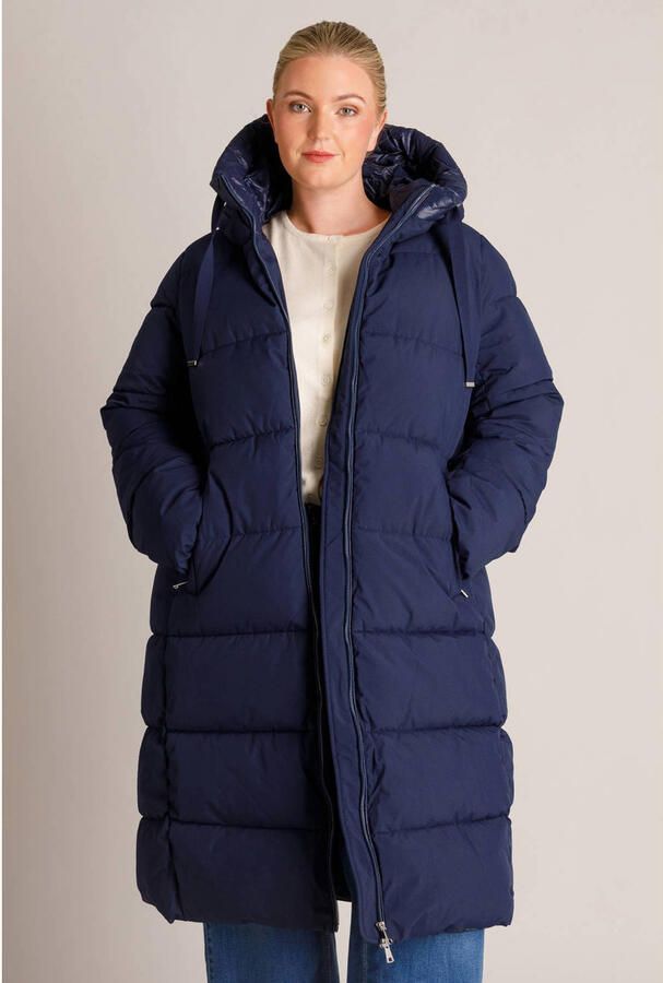 Yest Curve Plus Size winterjas donkerblauw