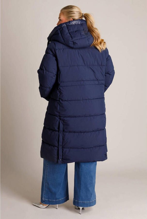 Yest Curve Plus Size winterjas donkerblauw - Foto 3