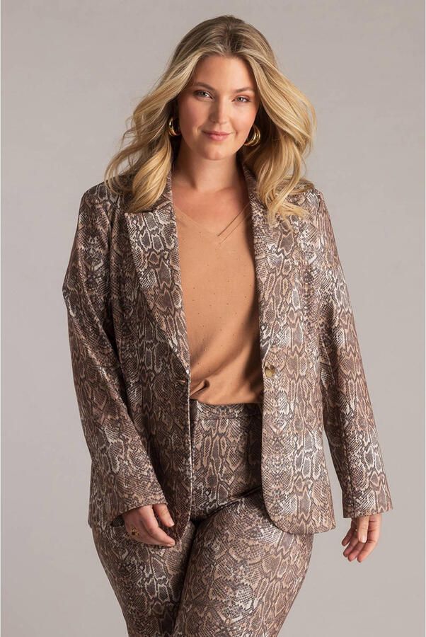 Yest Curve regular blazer bruin